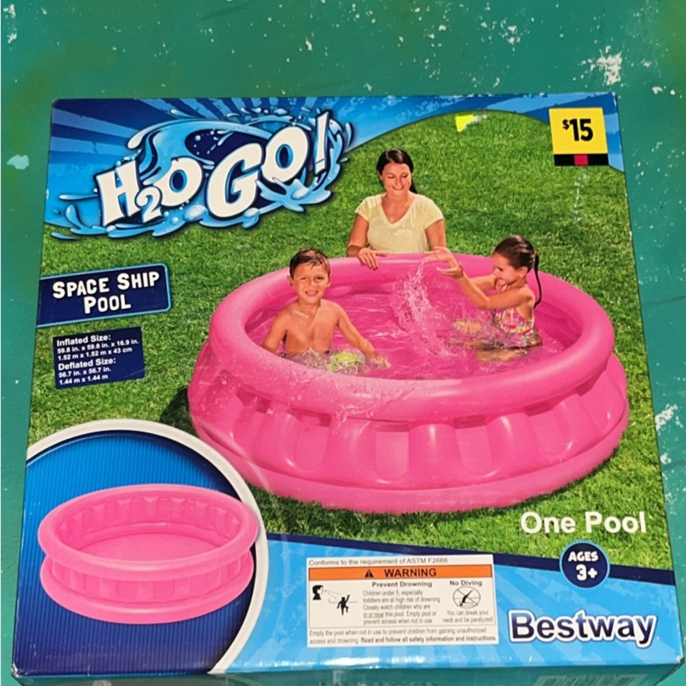 Bestway H2O GO! Pink Space Ship Pool for Kids